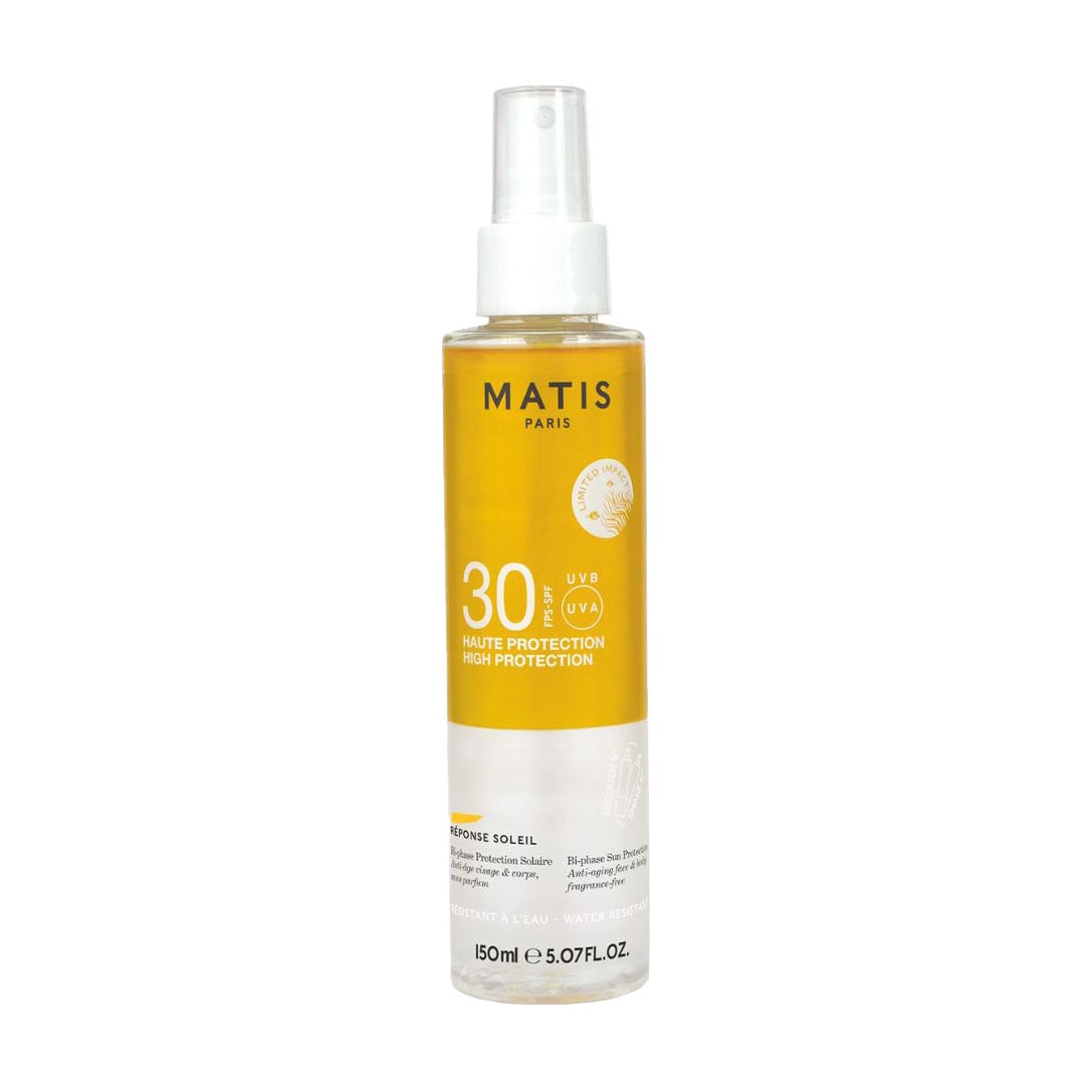 Сонцезахисний спрей для обличчя та тіла Matis Reponse Soleil Bi-Phase Sun Protection, SPF 30, 150 мл
